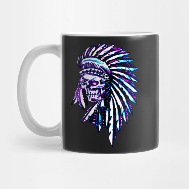 Native American Indian Skull Headdress by Atomus